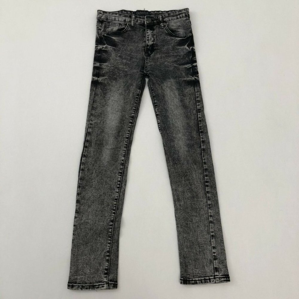 Encrypted Jeans Women's 14 Black Skinny Acid Wash Regular Fit Size 14